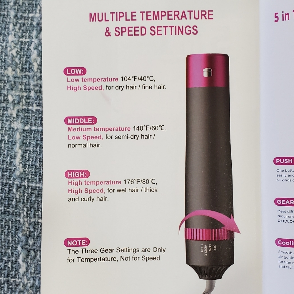 Hot Air Professional Styling Hair Dryer - Picture 7 of 10